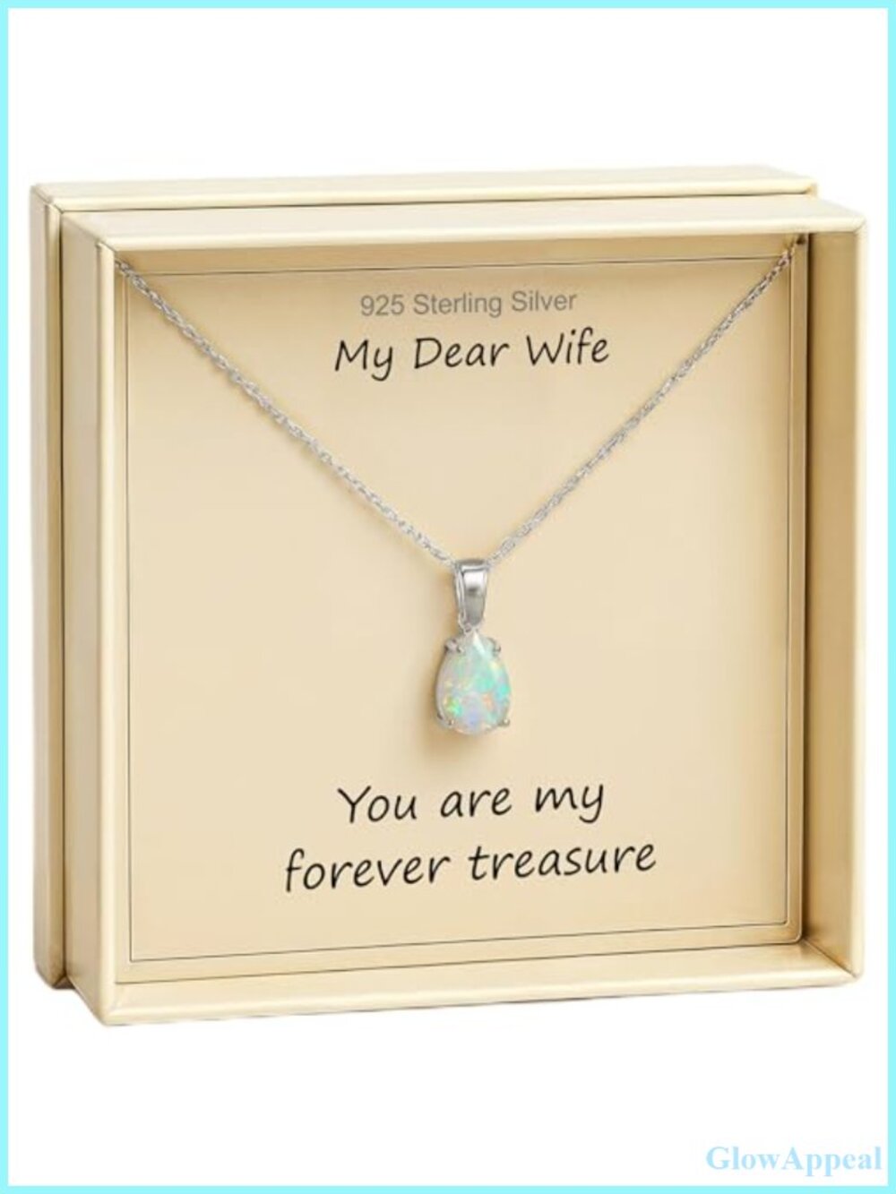 Opal Necklace 925 Sterling Silver Pendant Anniversary Gift